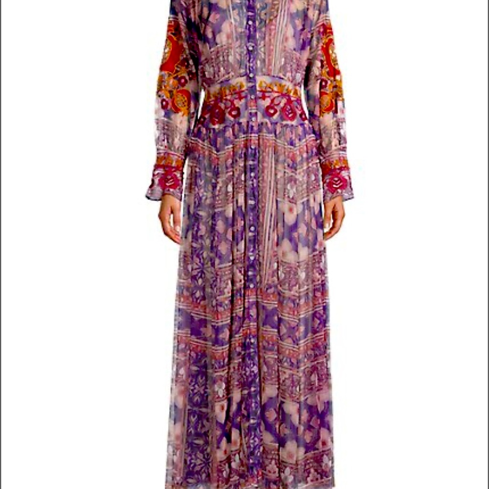 ❤️JOHNNY WAS DUANA EMBROIDERED MESH DRESS💐💐❤️ Most beautiful dress. 2 Medium - Picture 11 of 11